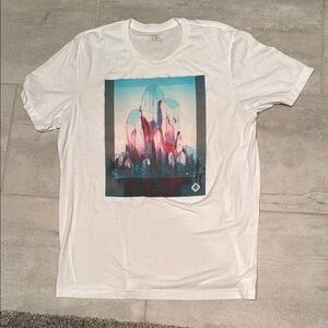 Imagine Dragons White Short Sleeve Tees with Artistic Graphics
